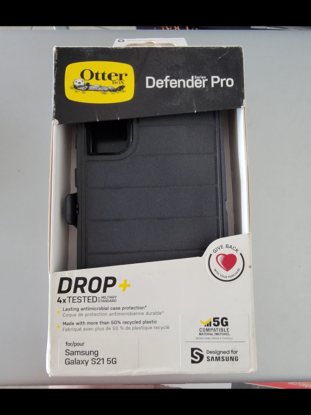 OtterBox Defender Pro Black Rugged Case for Samsung Galaxy S21 5G